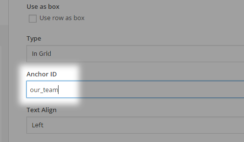 Add Anchor ID