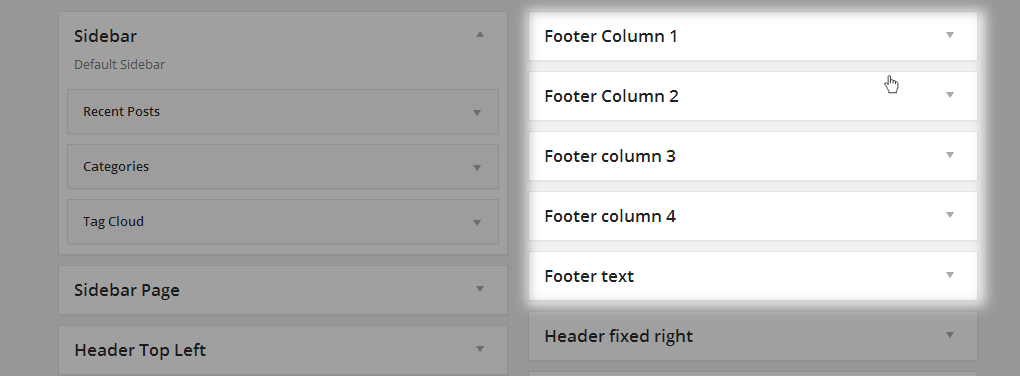 Footer Widgets