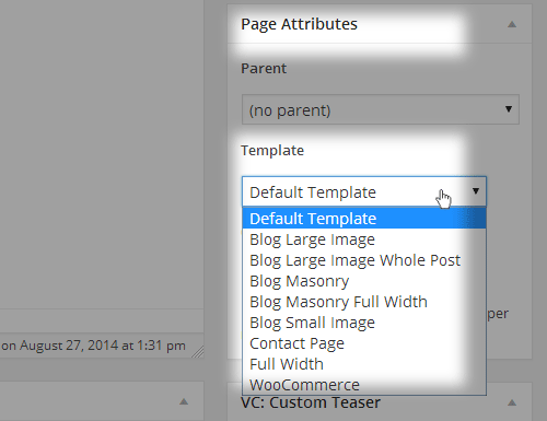 Page Attribute