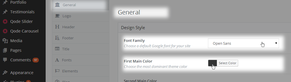 Qode Options - General