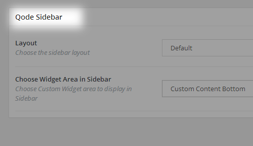 Qode Sidebar