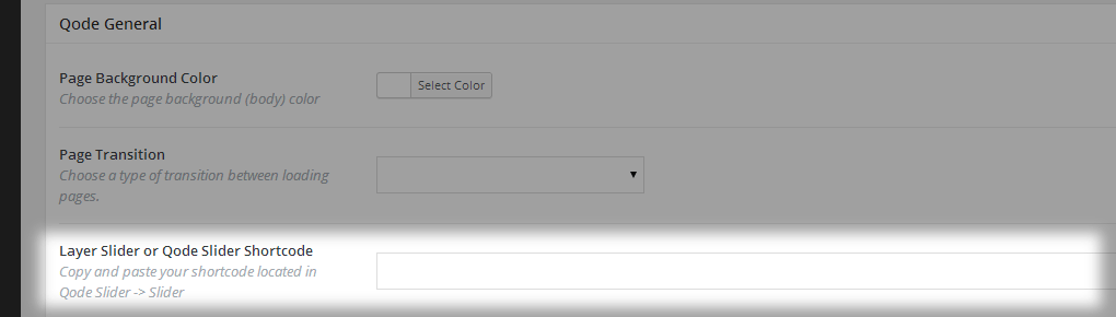 Slider Shortcode - Admin
