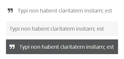 Blockquotes