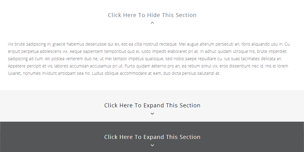 Expandable Section