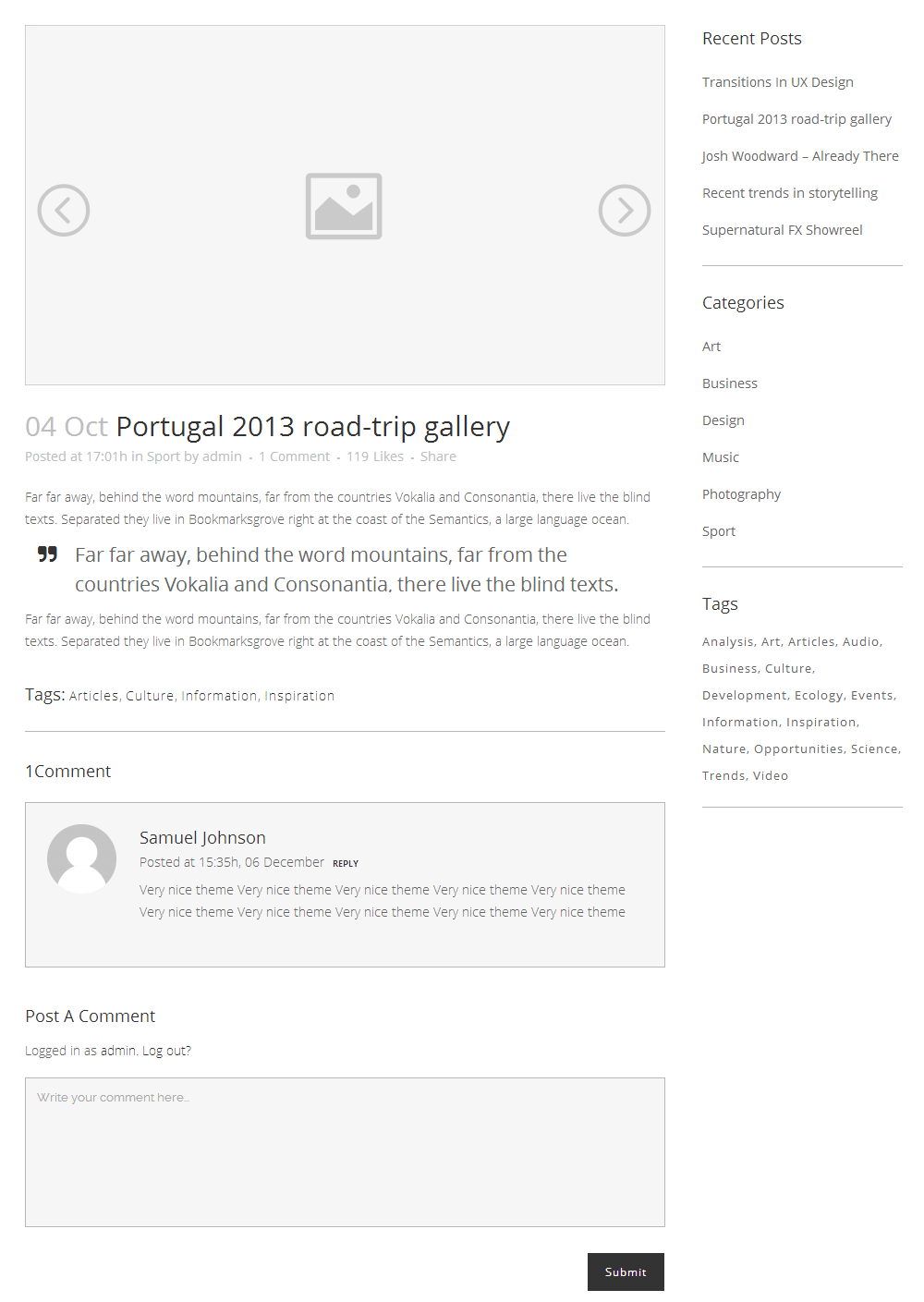Gallery Post